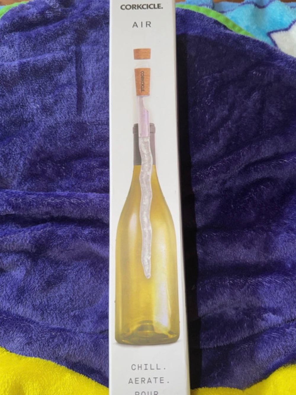 Corkcicle AIR Wine Aerator - White and Yellow